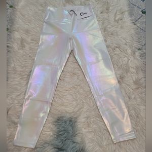NWT Zyia Active White Unicorn Lux 7/8 Legging